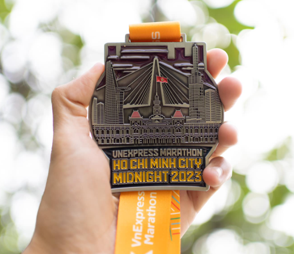 Huy chương marathon chạy bộ
